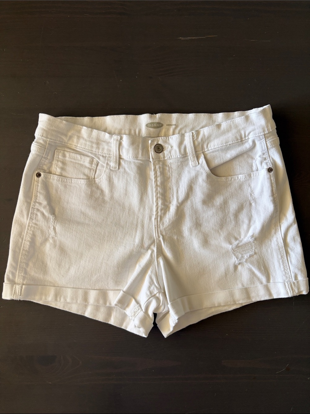 Old Navy White Women's Denim Jean Shorts